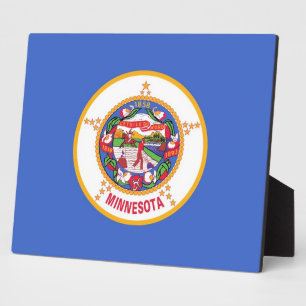 Minnesota-Staatsflagge Fotoplatte