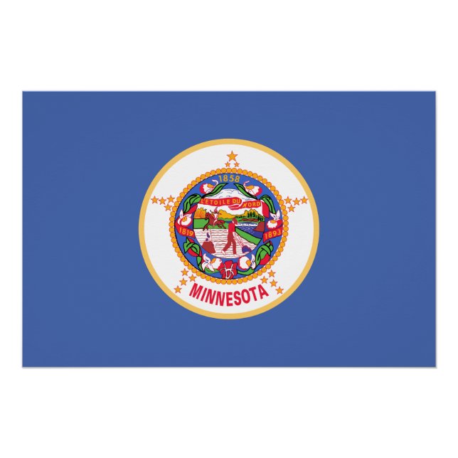 Minnesota Staatsflagge Poster (Vorderseite)