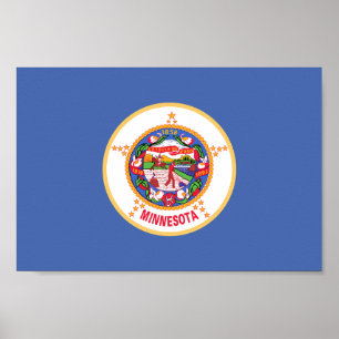 Minnesota Staatsflagge Poster