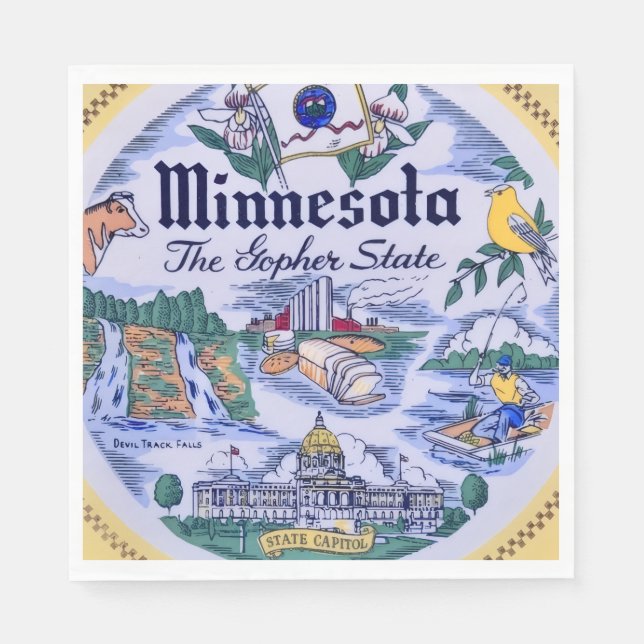Minnesota Staatspartei  Serviette (Vorderseite)