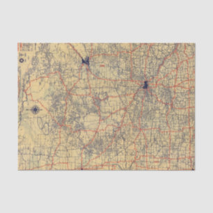 Minnesota-Standardkarte Seidenpapier