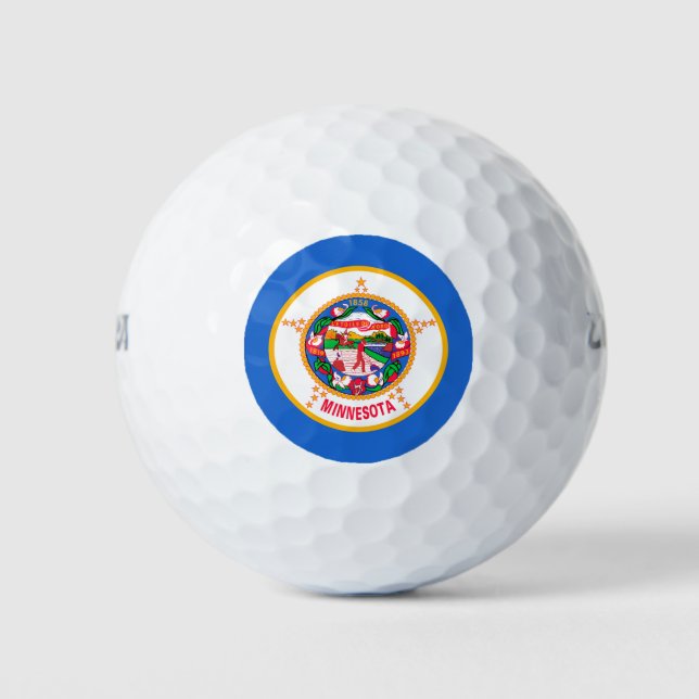 Minnesota State Flag Design Golfball (Vorderseite)