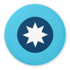 Minnesota State Flag Roundel Keramikknauf