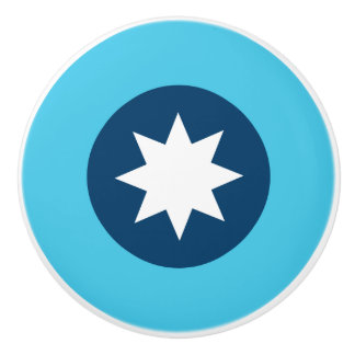 Minnesota State Flag Roundel Keramikknauf