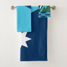 Minnesota State Flag & Siegel Handtuch Set