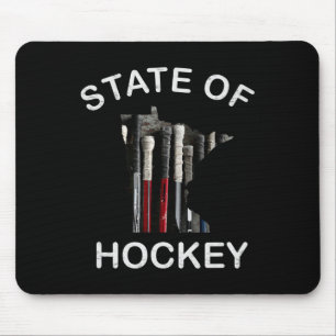 Minnesota State Of Hockey T-Shirt - Staat des Hock Mousepad