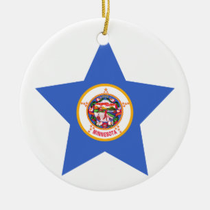 Minnesota-Stern Keramikornament