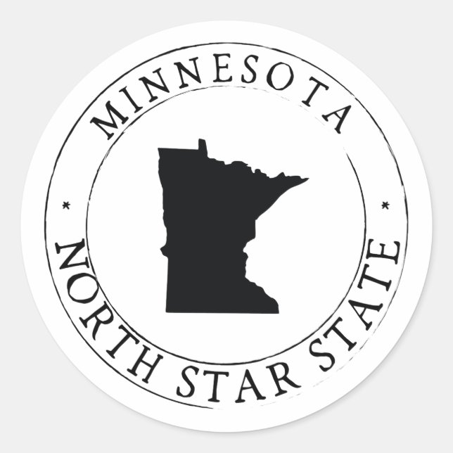 Minnesota Sticker Umschlag Aufkleber (Vorderseite)