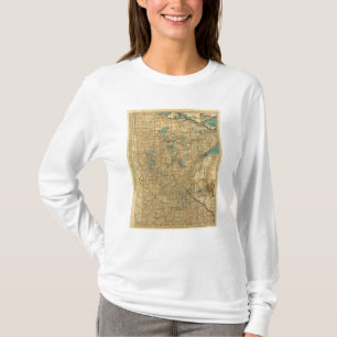 Minnesota-Straßenkarte T-Shirt
