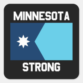 Minnesota Strong Quadratischer Aufkleber