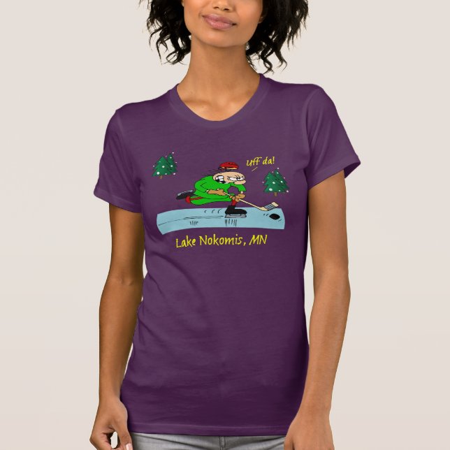 Minnesota-Teich-Hockey T-Shirt (Vorderseite)