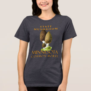 Minnesota Territorium Pilz Gemeinsamer Wald Tri-Blend Shirt