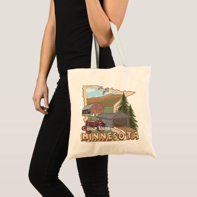 Minnesota Tote Bag Tragetasche (Vorderseite (Produkt))
