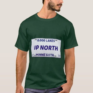 Minnesota Up North Aufkleber T-Shirt