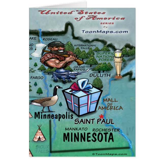 Minnesota USA Card (Vorne)