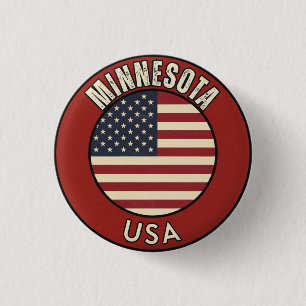 Minnesota Vereinigte Staaten von Amerika Button