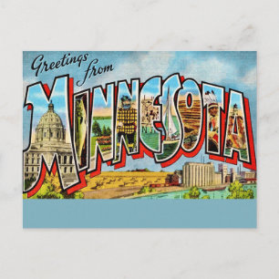Minnesota Vintage Postkarte