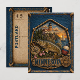 Minnesota Vintage Reise Postkarte