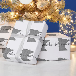 Minnesota Vintages Chalkboard Grau Antike Geschenkpapier