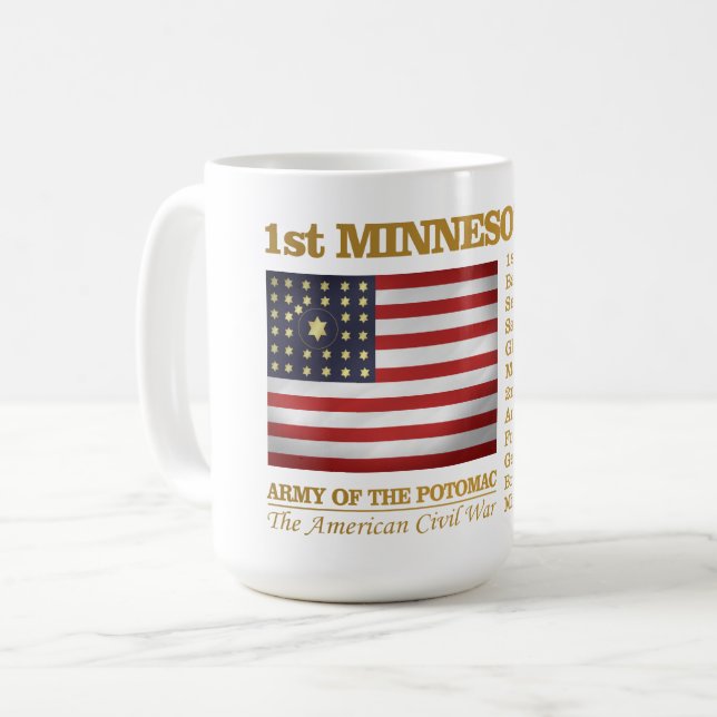 Minnesota Volunteer Infanterie (BH) Kaffeetasse (Vorderseite Links)