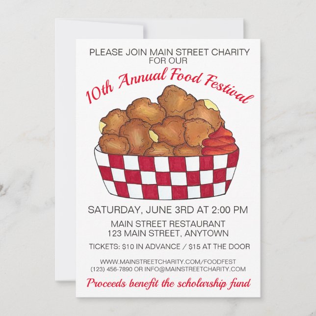 Minnesota Wisconsin Food Einladung (Vorderseite)