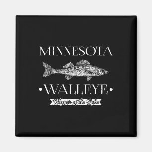 Minnesota Zander Mittelwesten Angeln Fischer Angle Magnet