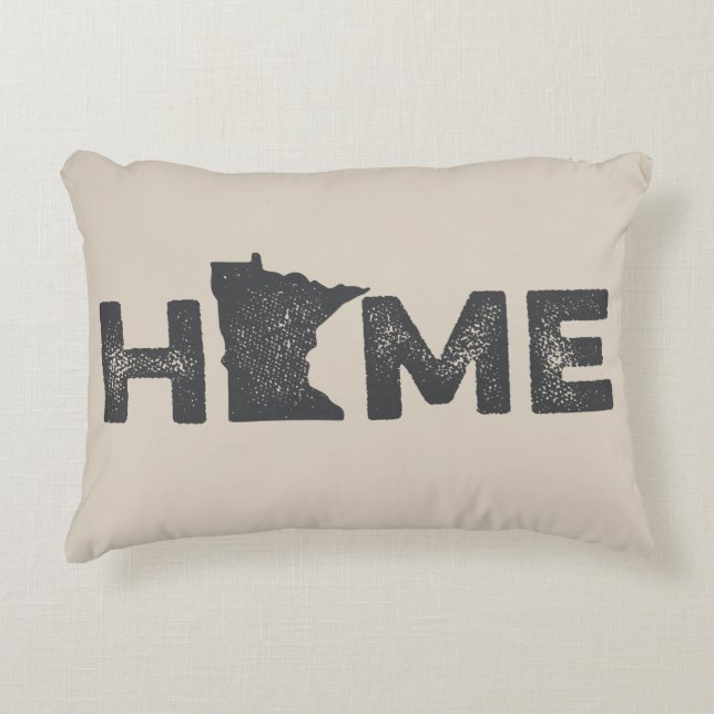 Minnesota-Zuhause-Staats-Liebe-Kissen Dekokissen (Vorderseite)