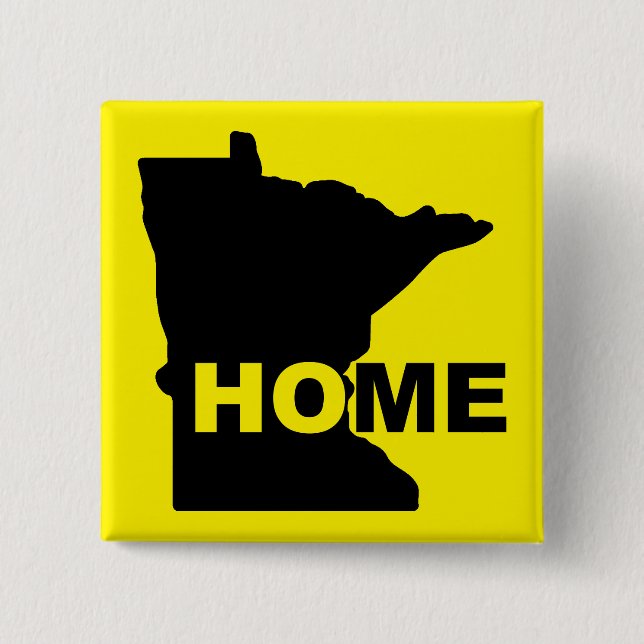 Minnesota Zuhause weg vom Staat Button Abzeichen B (Vorderseite)