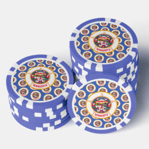 Minnesotan-Flagge, Flagge von Minnesota Pokerchips