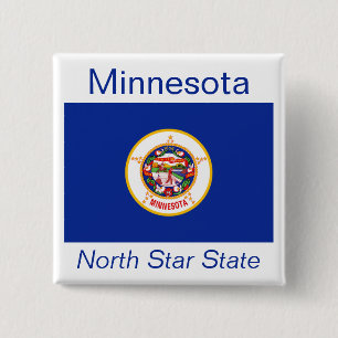 Minnesotan-Flaggen-Knopf Button