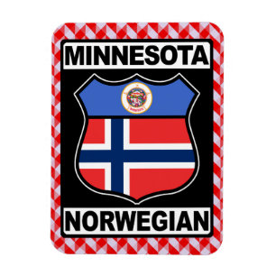 Minnesotan-norwegischer amerikanischer Magnet