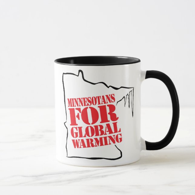 Minnesotans FÜR globale Erwärmungs-Kaffee-Tasse Tasse (Rechts)