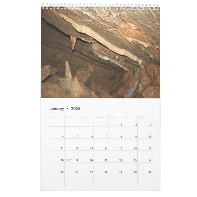 Minnetonka Höhlen-18-monatiger Kalender (Jan 2026)