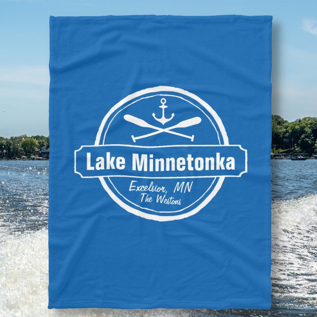 Minnetonka-Minnesota-Ankerstadt und Name Fleecedecke (Von Creator hochgeladen)