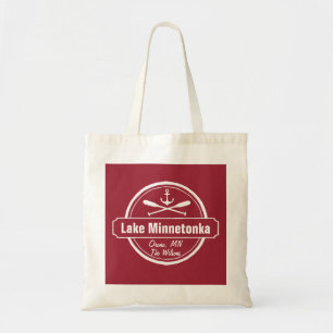 Minnetonka-Minnesota-Ankerstadt und Name Tragetasche