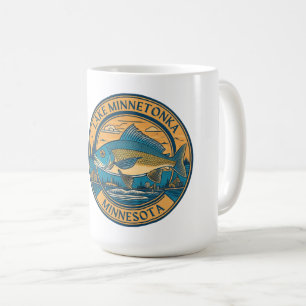 Minnetonka-See, Minnesota Angeln und Bootfahren Kaffeetasse