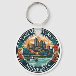 Minnetonka-See, Minnesota Angeln und Bootfahren Schlüsselanhänger