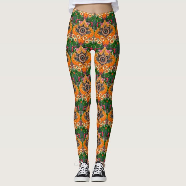 MINNIE grüne Leggings (Vorderseite)