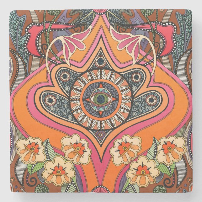 MINNIE Henna Stein Untersetzer (Vorderseite)