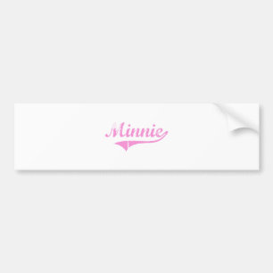 Minnie klassischer Art-Name Autoaufkleber