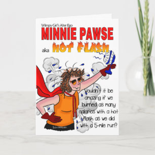 Minnie Pawse - Welttag der Menopause Karte