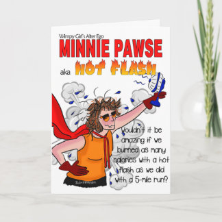 Minnie Pawse - Welttag der Menopause Karte