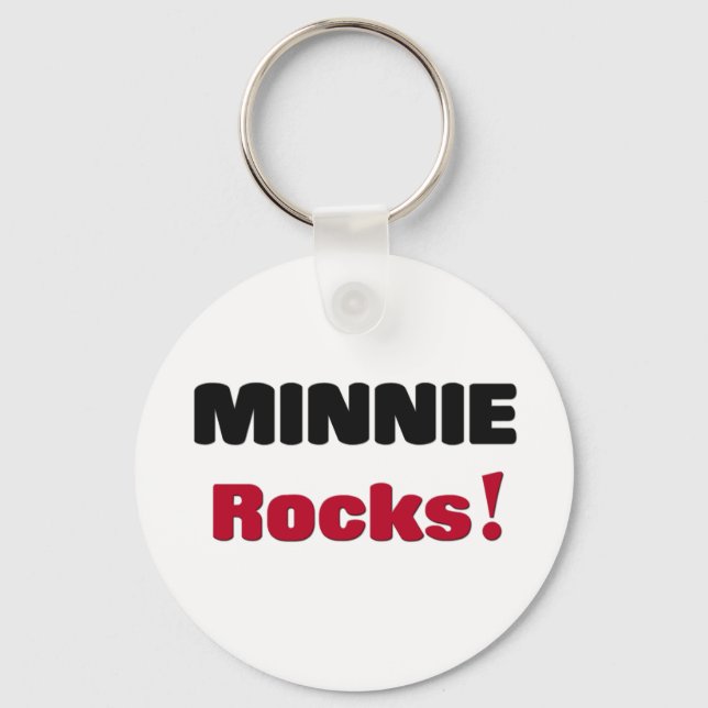 Minnie Rocks Schlüsselanhänger (Vorderseite)