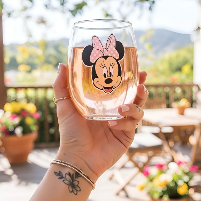 Minnie Stemless Weinglas Ohne Stiel (Von Creator hochgeladen)