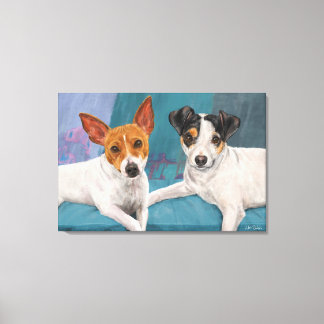 Minnie und Daisy Leinwanddruck
