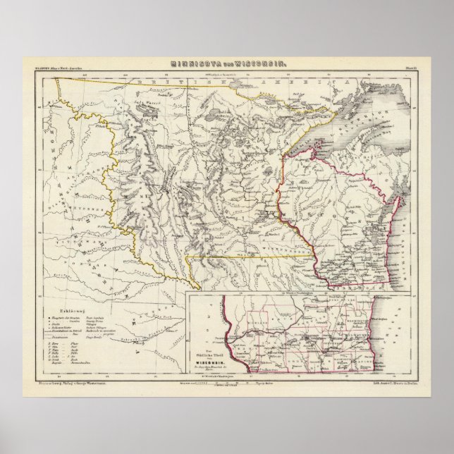 Minnisota and Wisconsin Poster (Vorne)