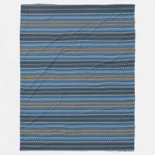 Minoan Blue Fleece Blanket II