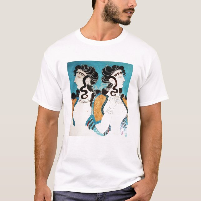 Minoan Fresko, Frauen T-Shirt (Vorderseite)