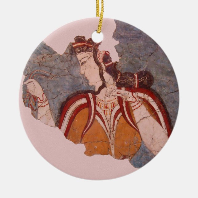 Minoan-Wandmalerei Keramikornament (Vorne)