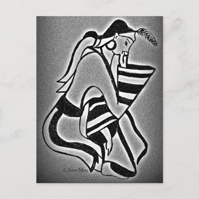 Minoan Woman in Thought Postkarte (Vorderseite)